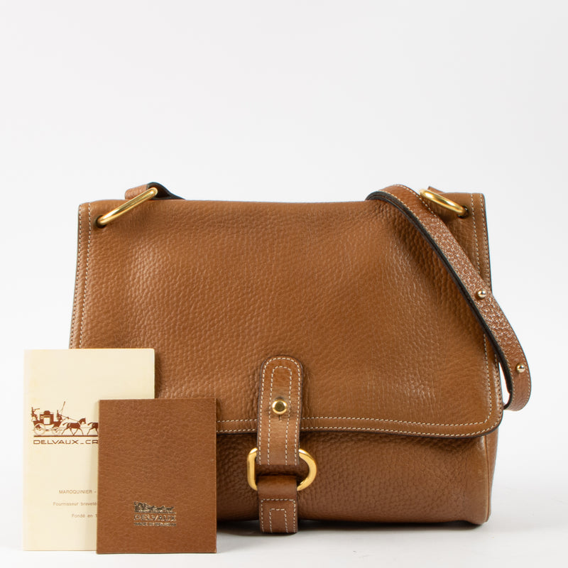 Shop this authentic Delvaux Camel Fichu Bag pre-loved on Labellov.com