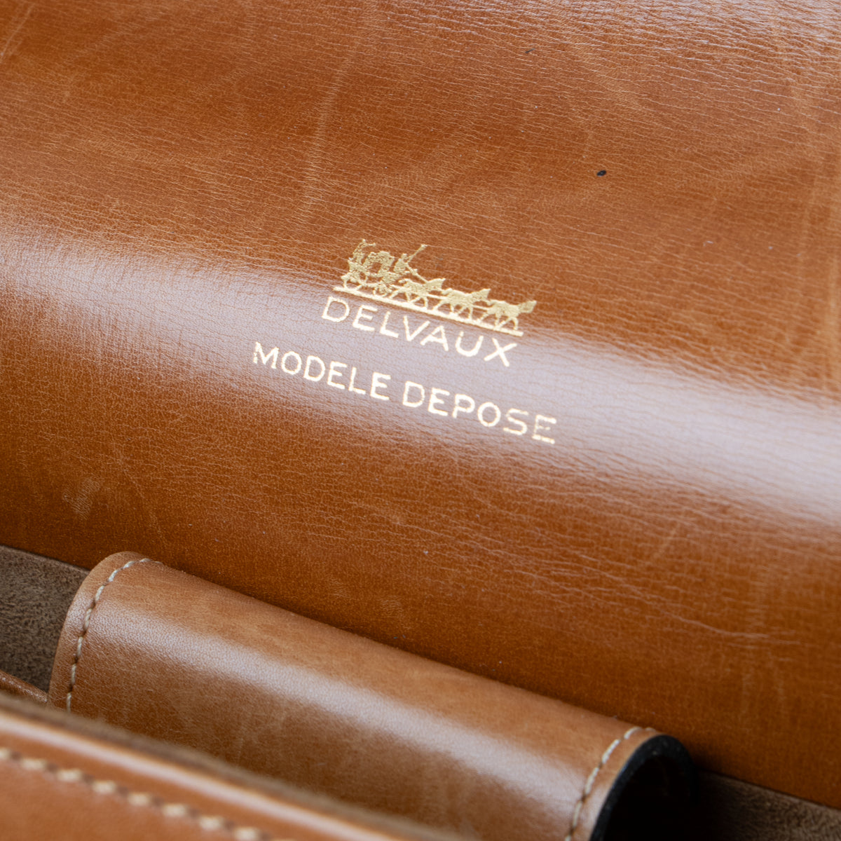 Shop this authentic Delvaux Cognac Box Calf Tempête MM Bag Pre-Loved on Labellov.com