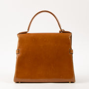Shop this authentic Delvaux Cognac Box Calf Tempête MM Bag Pre-Loved on Labellov.com