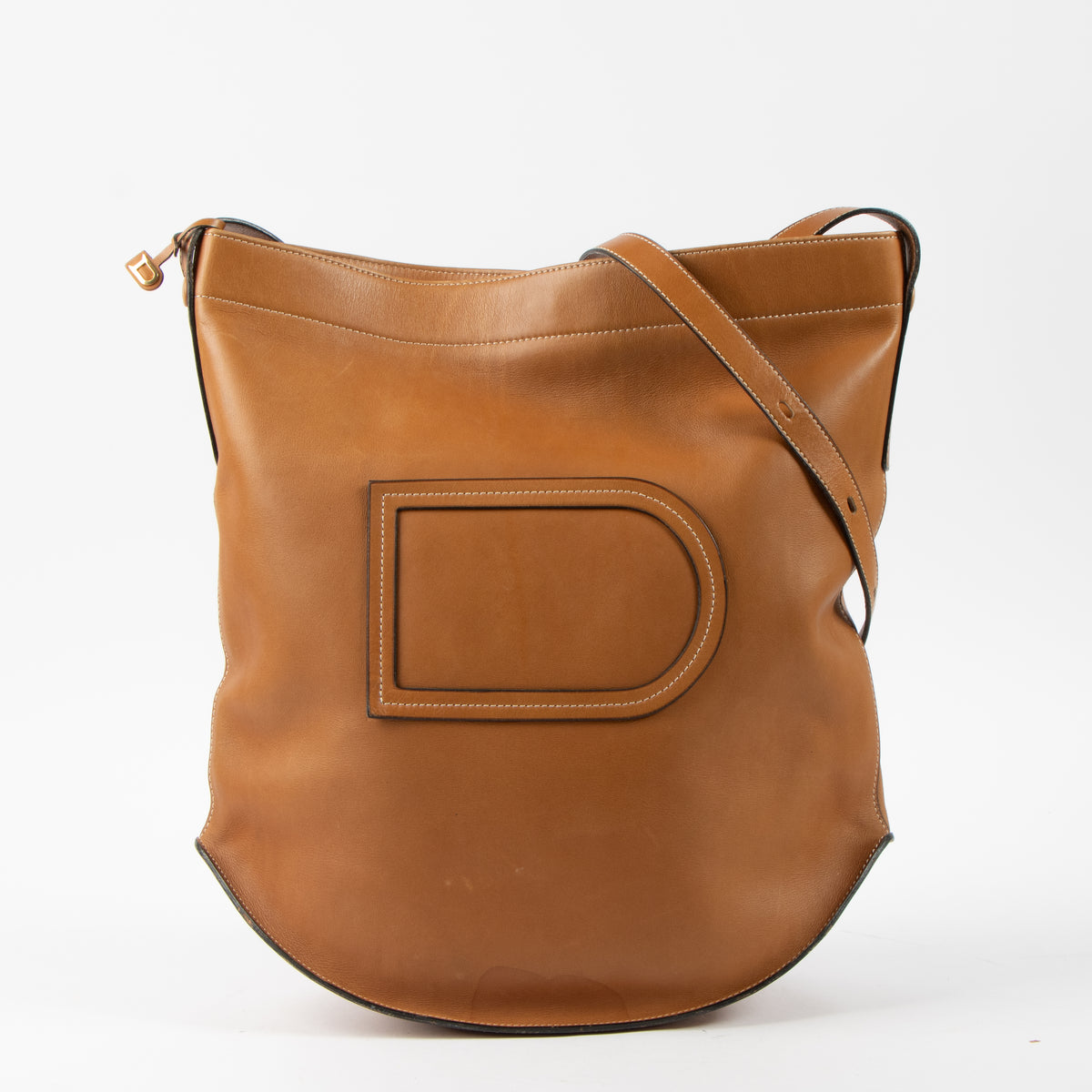 Shop this authentic Delvaux Cognac Pin Shoulder bag Pre-Loved on Labellov.com