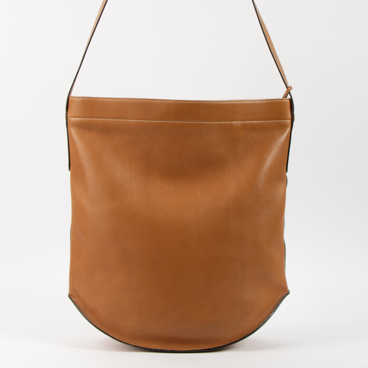 Shop this authentic Delvaux Cognac Pin Shoulder bag Pre-Loved on Labellov.com