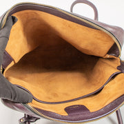 Shop this authentic Delvaux Aubergine Sisal Shoulder bag Pre-loved on Labellov.com