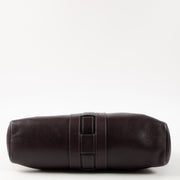 Shop this authentic Delvaux Aubergine Sisal Shoulder bag Pre-loved on Labellov.com