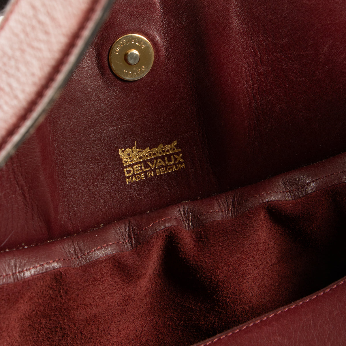 Shop this authenic Delvaux Vintage Burgundy Hobo Bag Pre-Loved on Labellov.com