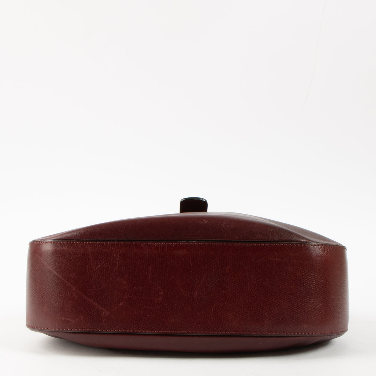 Shop this authenic Delvaux Vintage Burgundy Hobo Bag Pre-Loved on Labellov.com