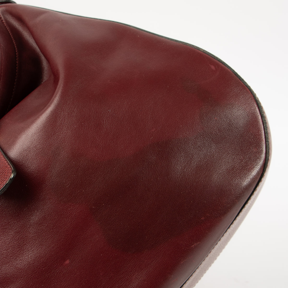 Shop this authenic Delvaux Vintage Burgundy Hobo Bag Pre-Loved on Labellov.com