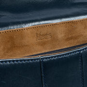 Shop this authentic Delvaux Vintage Blue Box Calf Brillant MM Bag Pre-Loved on Labellov.com