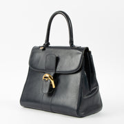 Shop this authentic Delvaux Vintage Blue Box Calf Brillant MM Bag Pre-Loved on Labellov.com