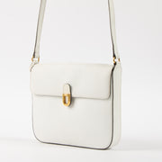 Shop this authentic Delvaux Vintage White Leather Crossbody Bag Pre-Loved on Labellov.com