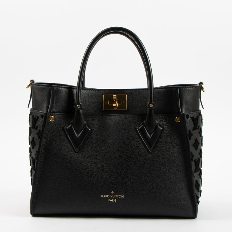 Shop this authentic Louis Vuitton Black On My Side MM Bag pre-loved on Labellov.com