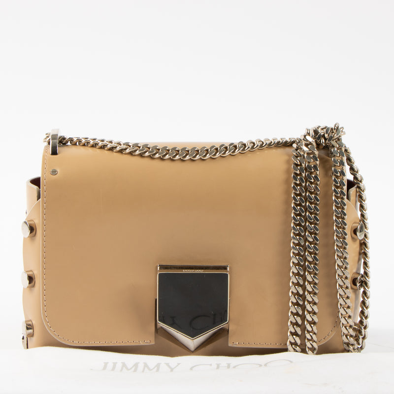 Shop this authentic Jimmy Choo Chrome Spazzolato Lockett Petite Bag Pre-Loved on Labellov.com