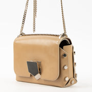 Shop this authentic Jimmy Choo Chrome Spazzolato Lockett Petite Bag Pre-Loved on Labellov.com