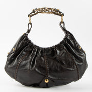 Shop this authentic Saint Laurent Dark Brown Mombasa Vincennes Small Bag pre-loved on labellov.com