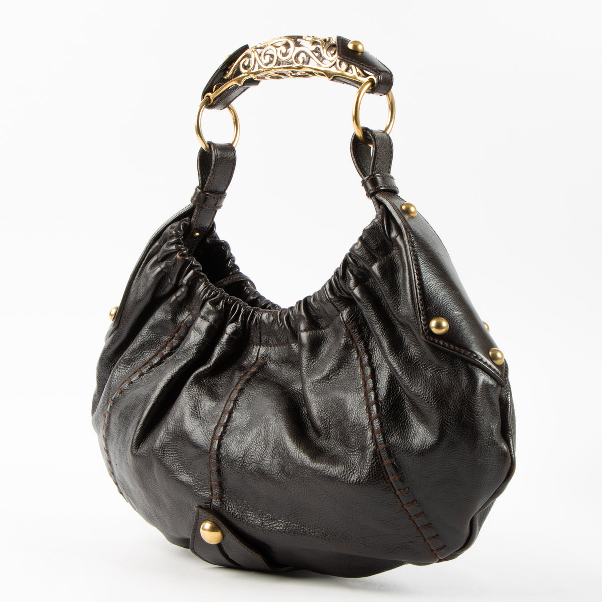 Saint Laurent by Tom Ford Dark Brown Mombasa Vincennes Small Bag