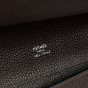Shop this authentic luxury Hermès Sac A Depeches Light I-37 Ebene Togo PHW Pre-loved on Labellov.com