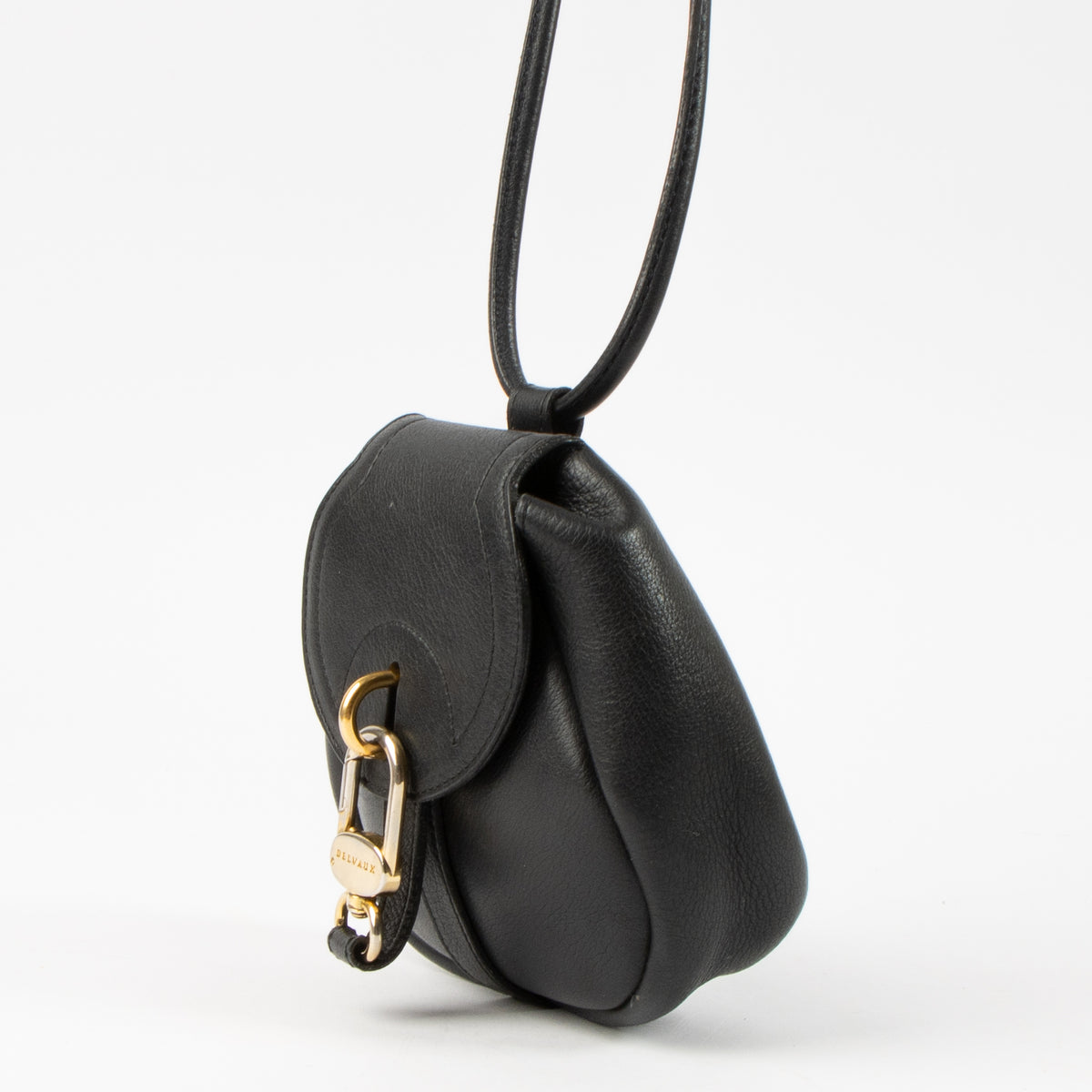 Delvaux Black Cerceau Mini Bag