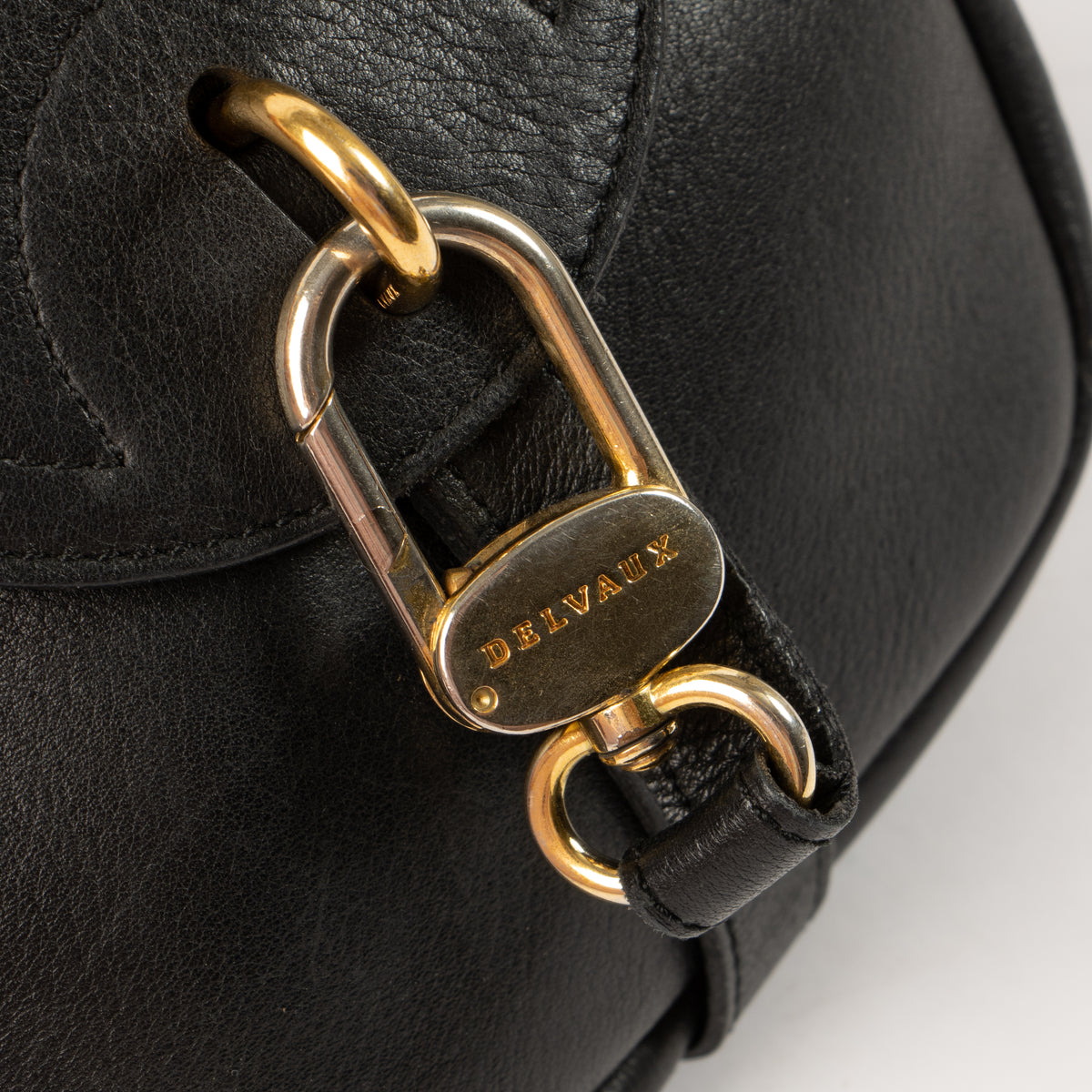 Delvaux Black Cerceau Mini Bag