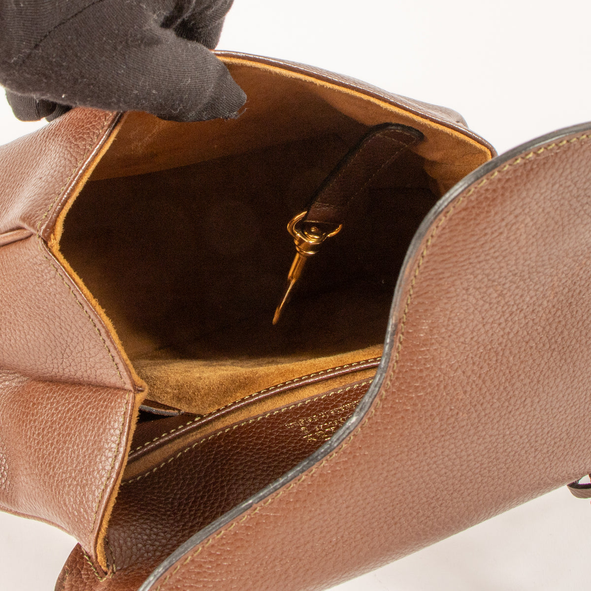 Delvaux Brown Baltimore PM Bag