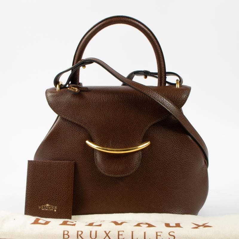 Delvaux Brown Baltimore PM Bag