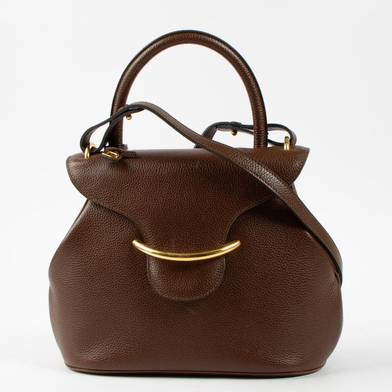 Delvaux Brown Baltimore PM Bag
