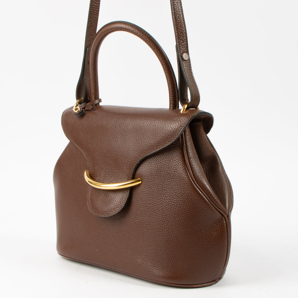 Delvaux Brown Baltimore PM Bag