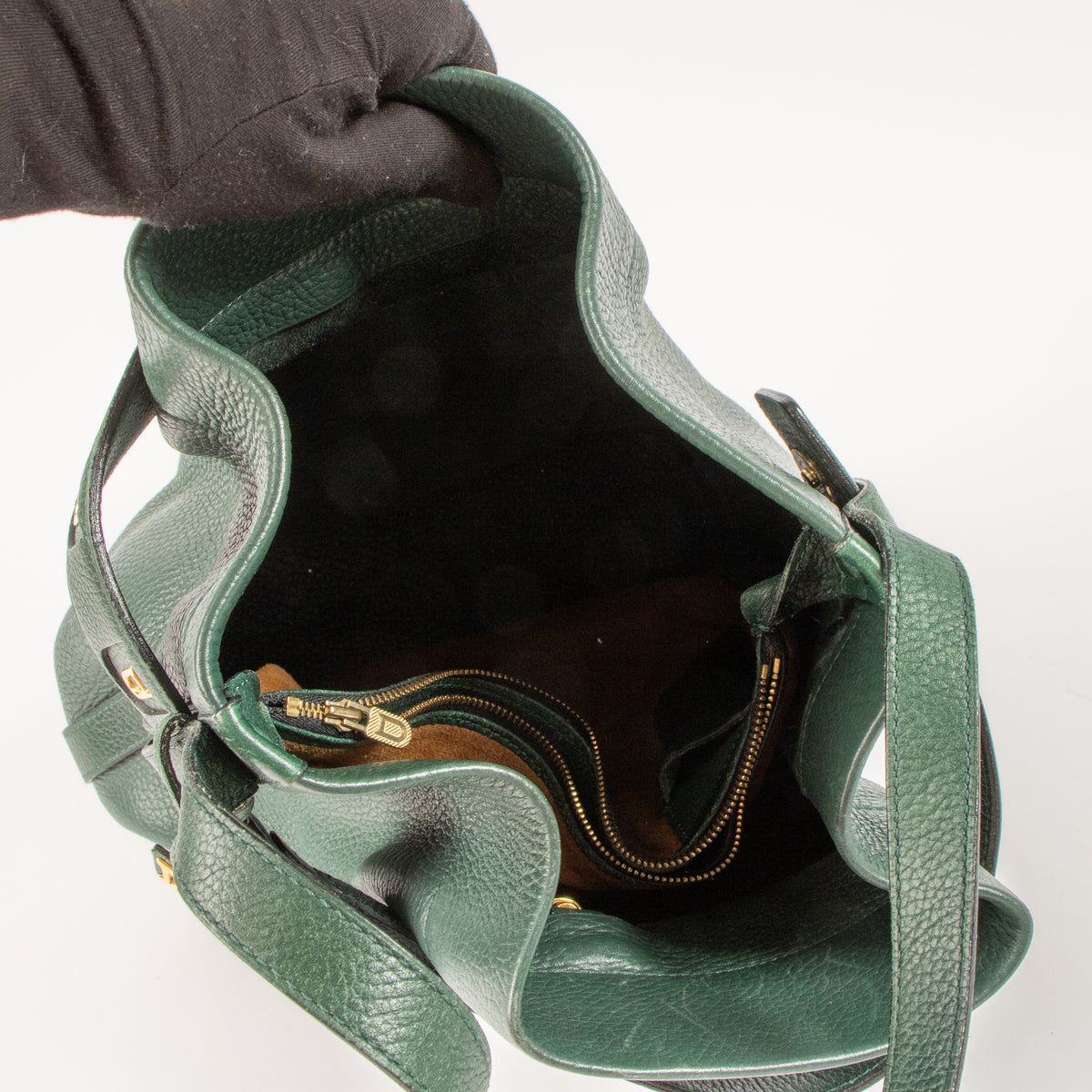 Delvaux Green Calicot Bag