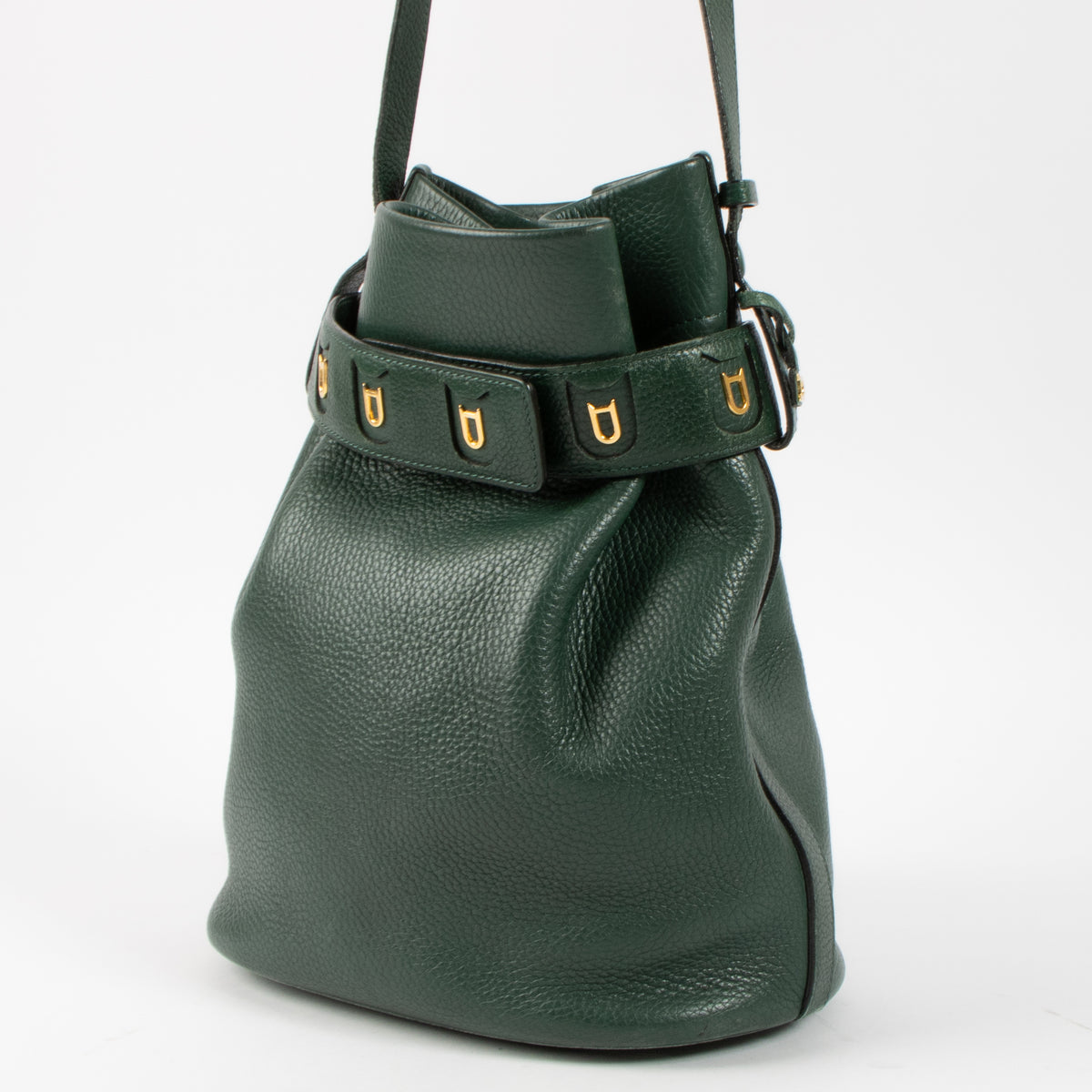 Delvaux Green Calicot Bag