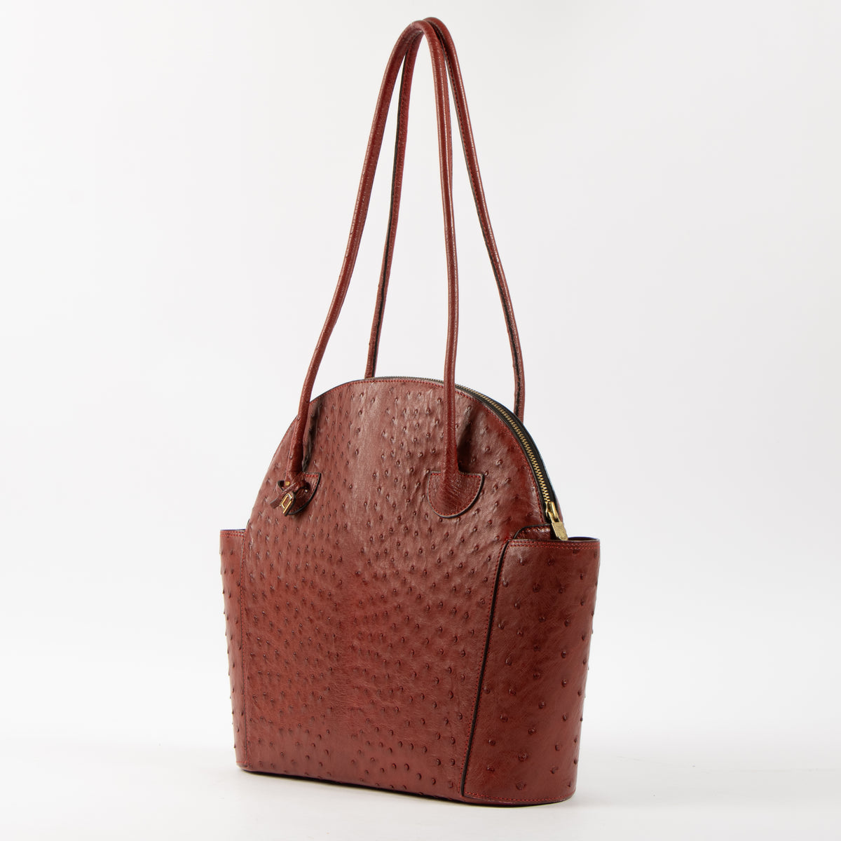 Shop the authentic Delvaux Rosso Ostrich Mousson Bag on Labellov.com.