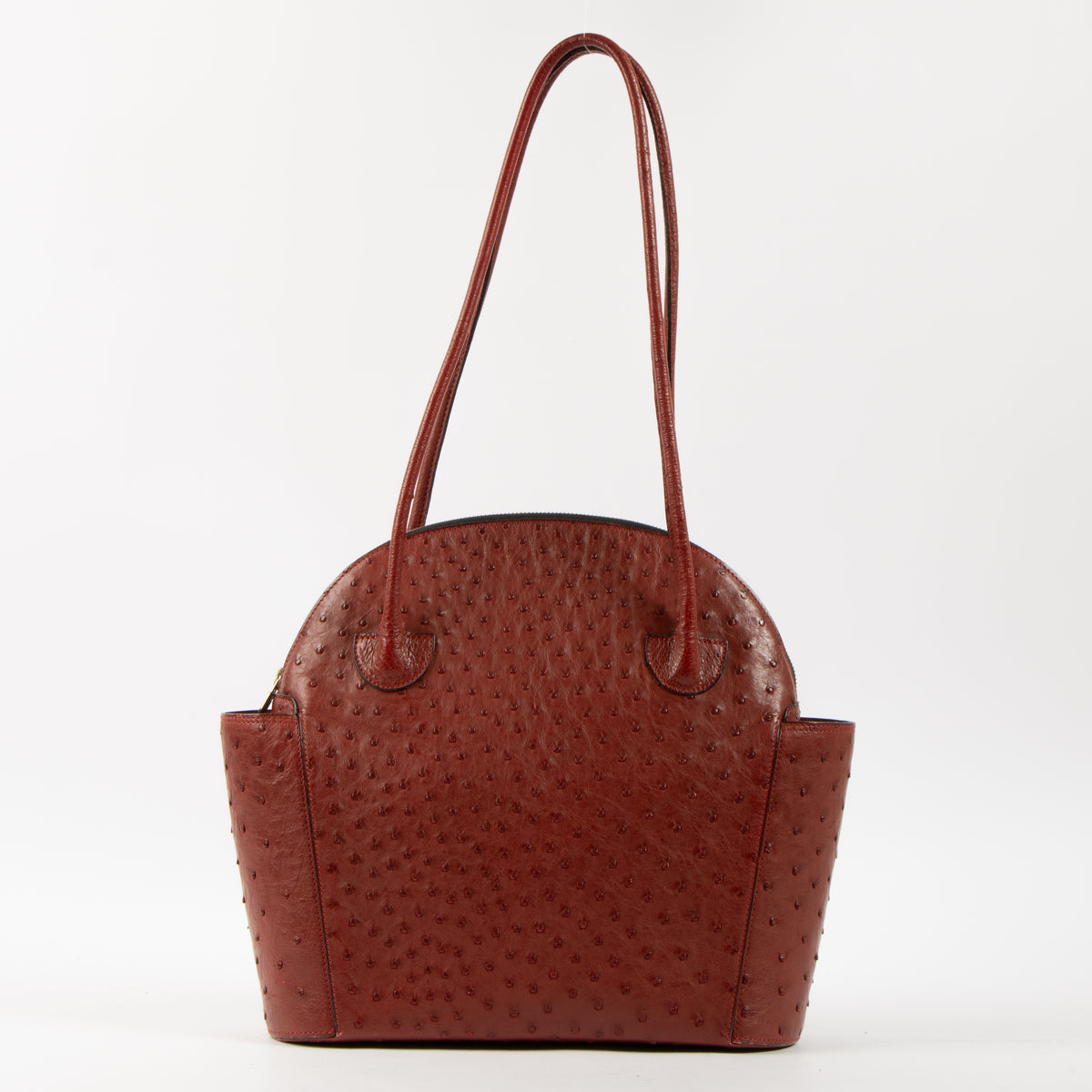 Shop the authentic Delvaux Rosso Ostrich Mousson Bag on Labellov.com.