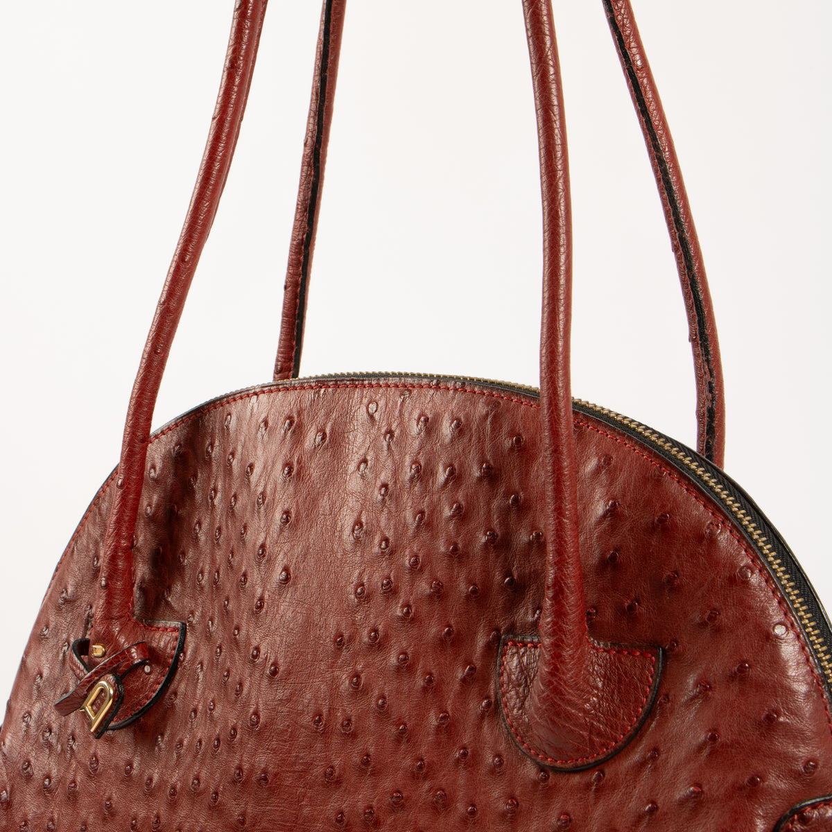 Shop the authentic Delvaux Rosso Ostrich Mousson Bag on Labellov.com.