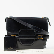 Shop this authentic Delvaux Vintage Blue Box Calf Flap Bag pre-loved on Labellov.com