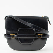 Shop this authentic Delvaux Vintage Blue Box Calf Flap Bag pre-loved on Labellov.com
