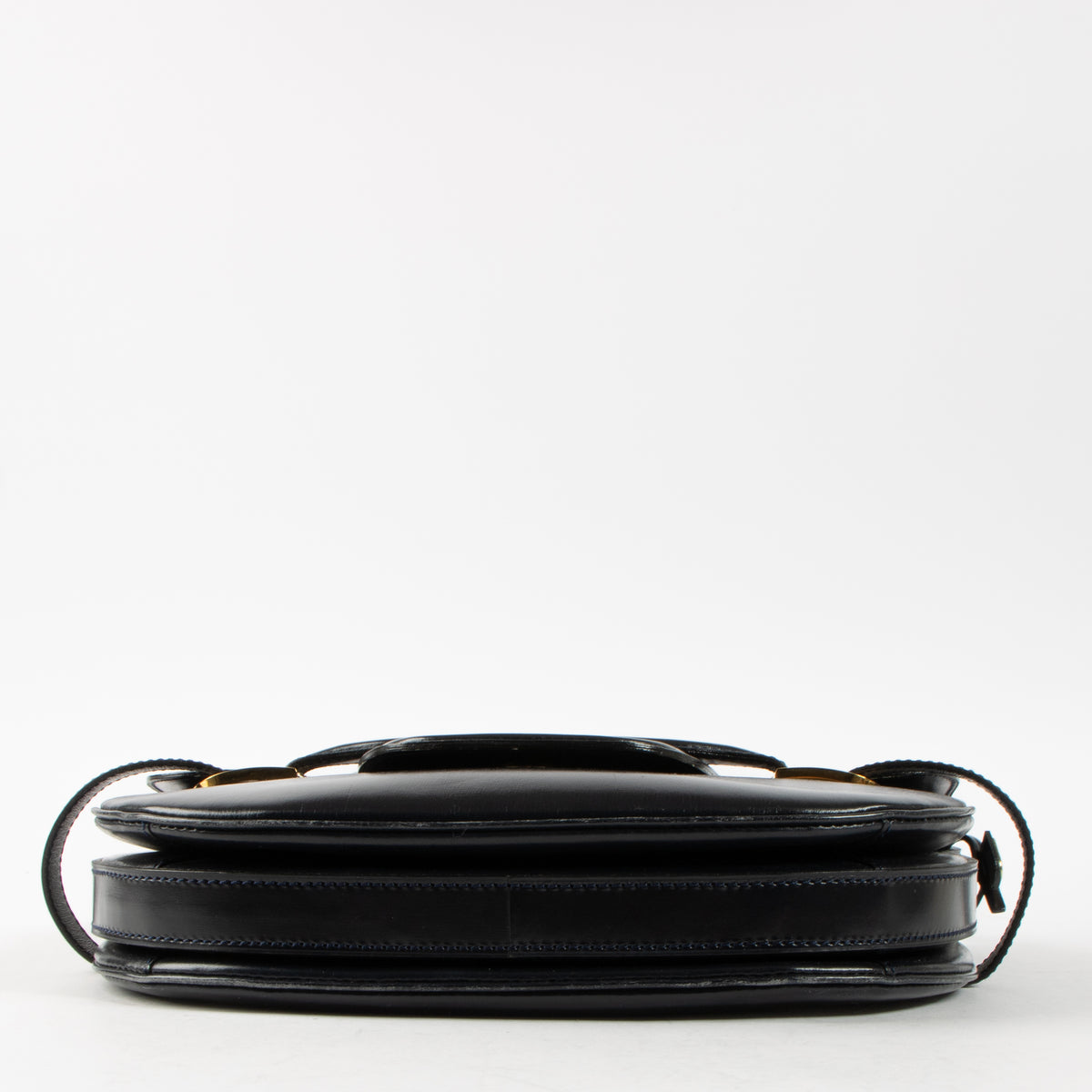 Shop this authentic Delvaux Vintage Blue Box Calf Flap Bag pre-loved on Labellov.com