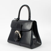 Shop this authentic Delvaux Vintage Blue Box Calf Brillant PM Bag pre-loved on labellov.com