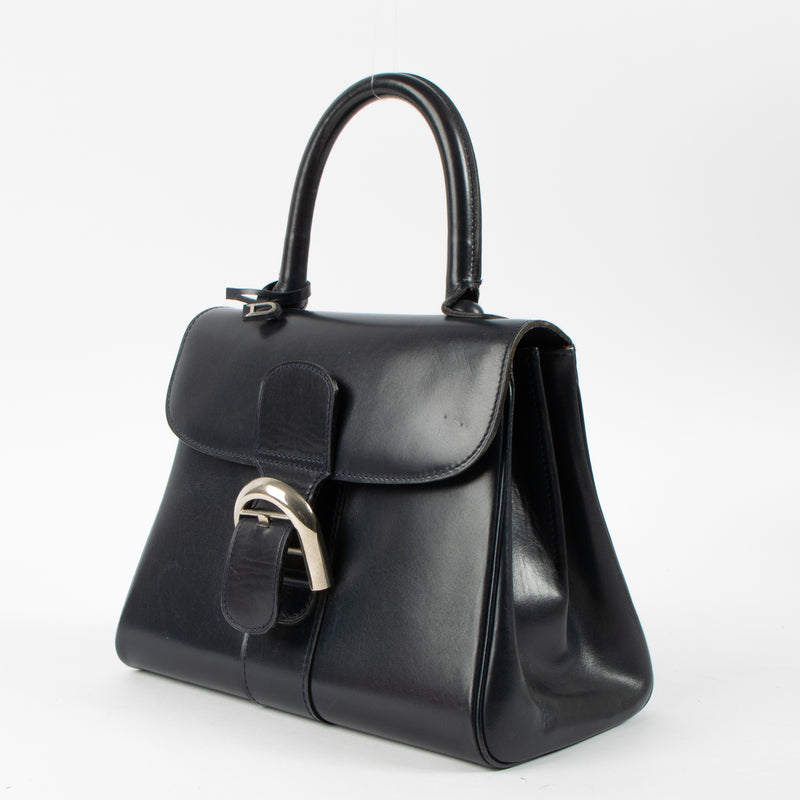 Shop this authentic Delvaux Vintage Blue Box Calf Brillant PM Bag pre-loved on labellov.com