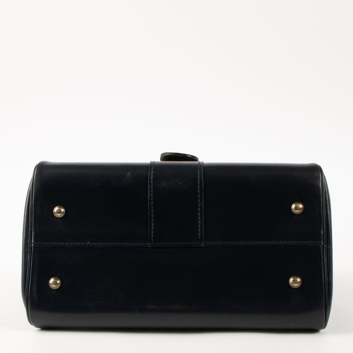 Shop this authentic Delvaux Vintage Blue Box Calf Brillant PM Bag pre-loved on labellov.com