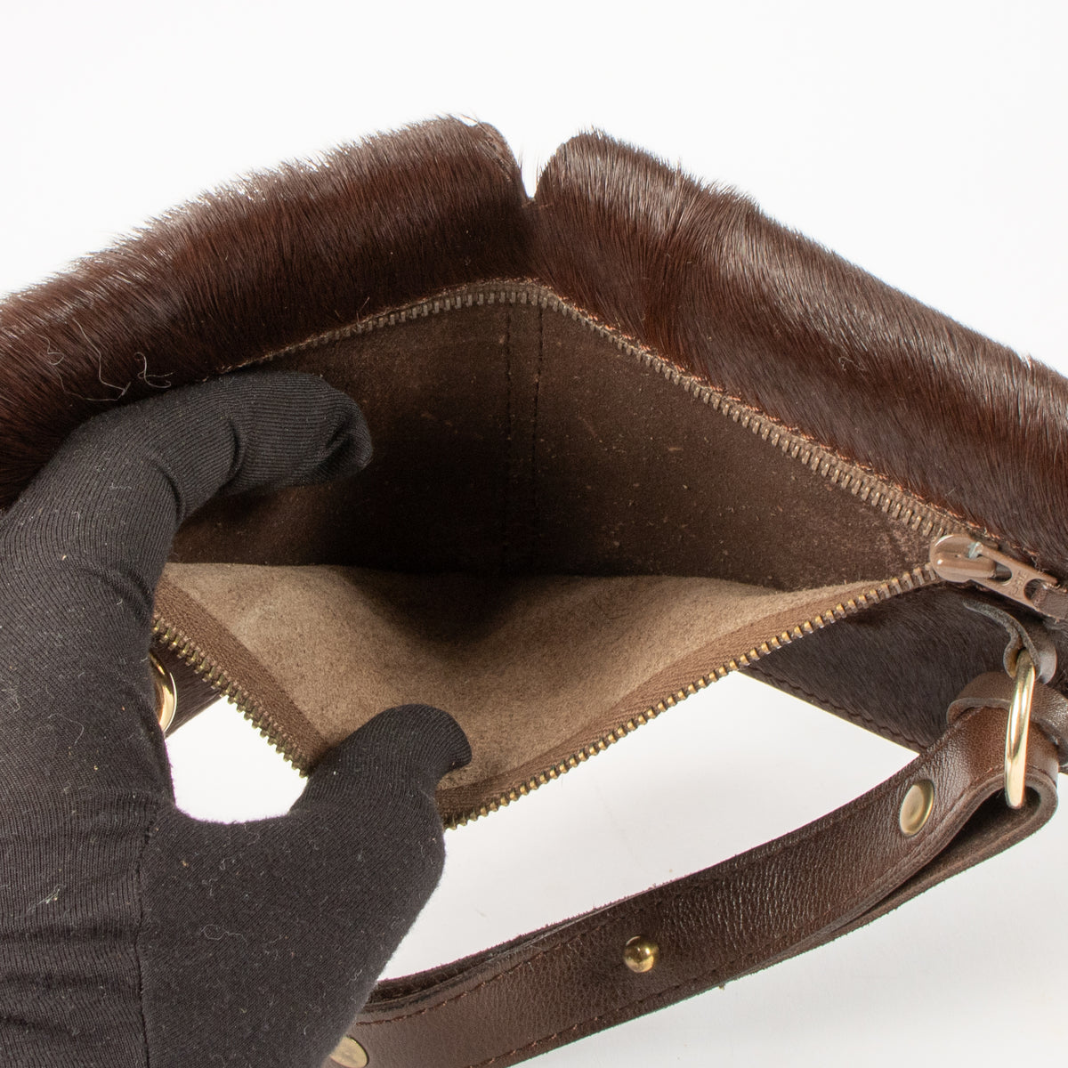 Shop this authentic Delvaux Vintage Pony Hair Belt bag pre-loved on Labellov.com