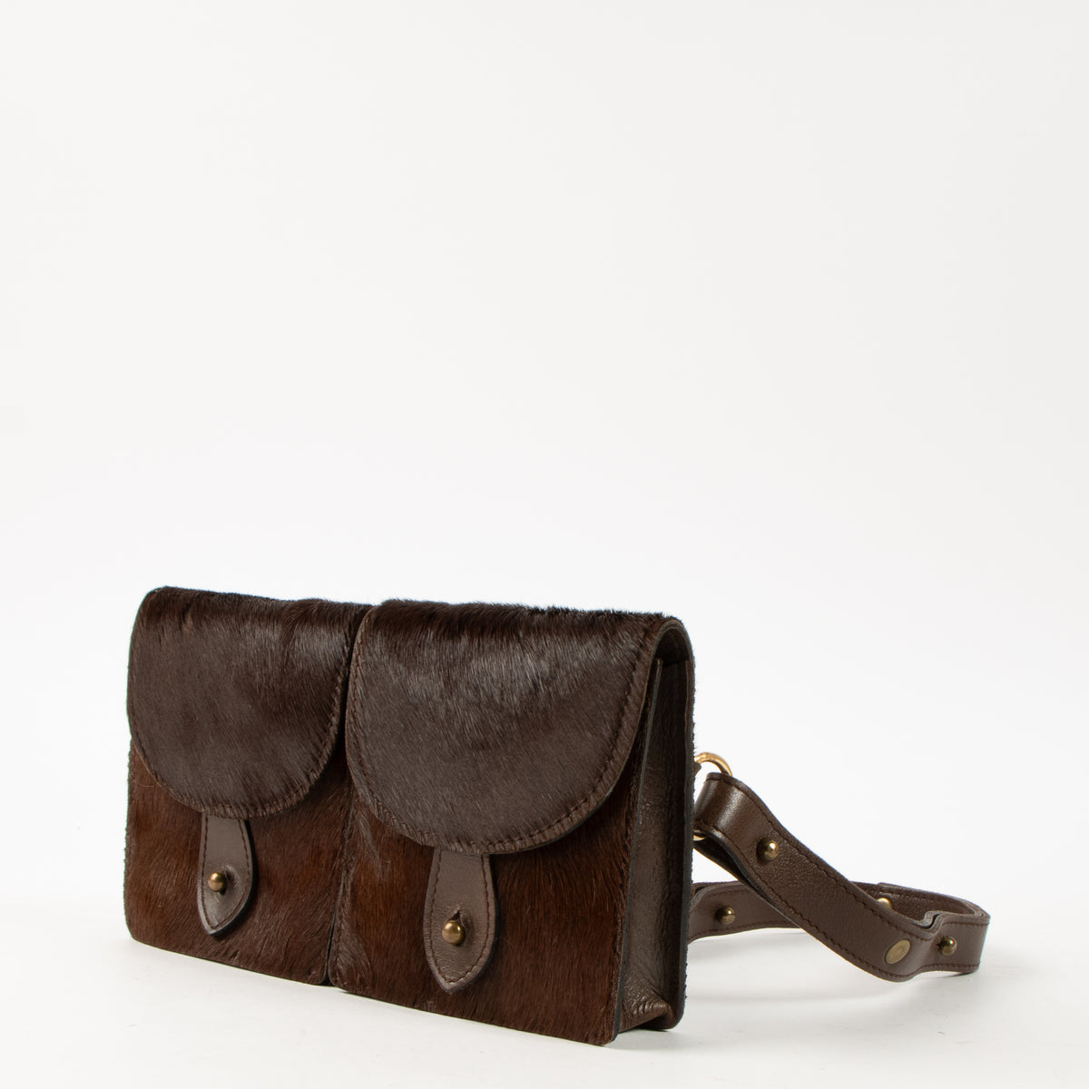Shop this authentic Delvaux Vintage Pony Hair Belt bag pre-loved on Labellov.com