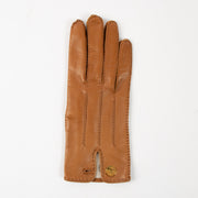 Shop the authentic Hermès Camel Lambskin Gloves - Size 7 on Labellov.com.