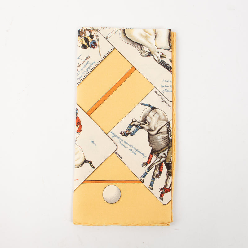 Shop the authentic Hermes Gavroche Le Monde Du Polo 45 Scarf on Labellov.com.