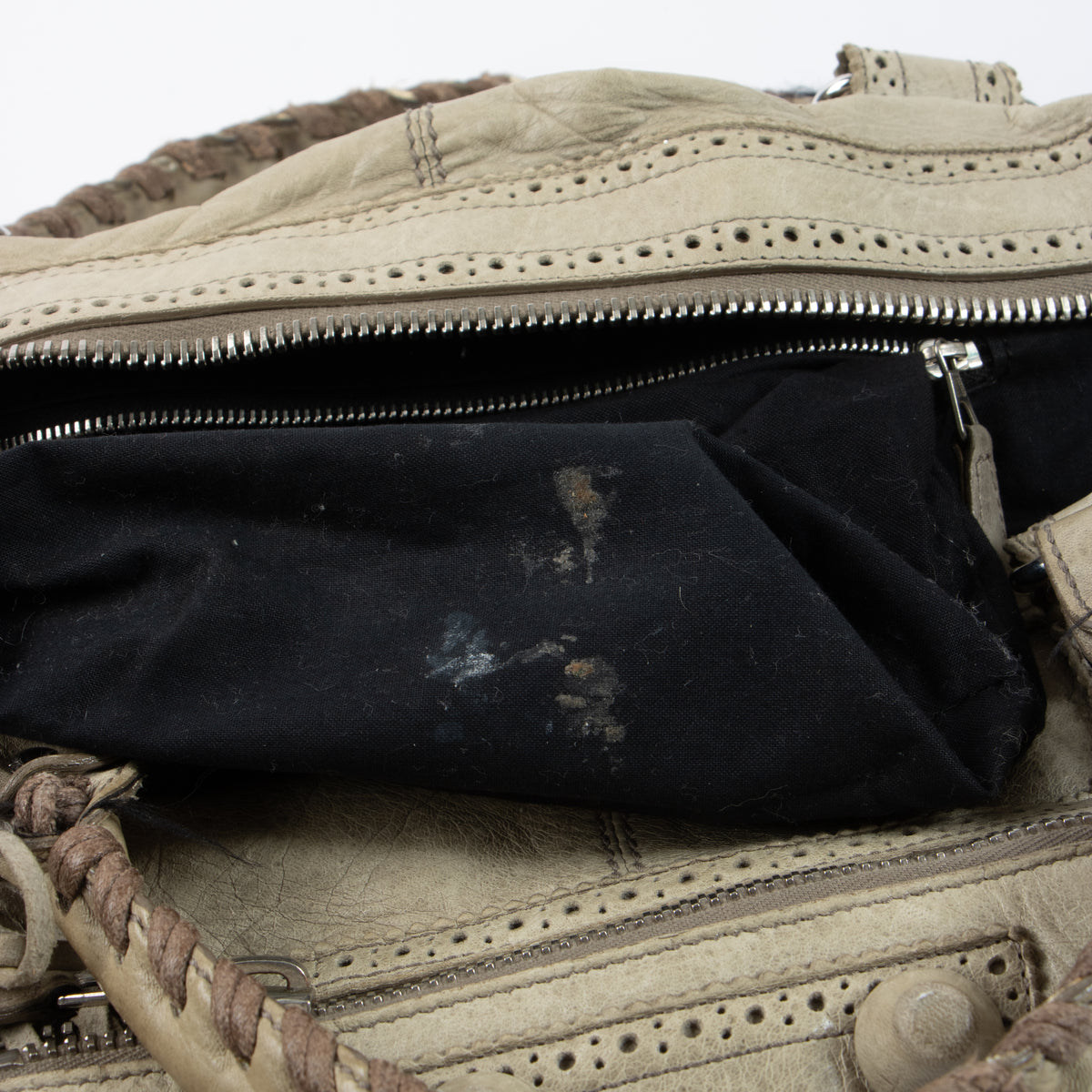 Shop the authentic Balenciaga Praline Arena Brogues Work Bag on Labellov.com.