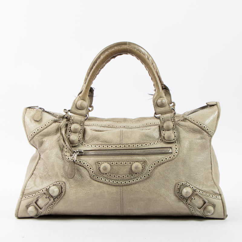 Shop the authentic Balenciaga Praline Arena Brogues Work Bag on Labellov.com.