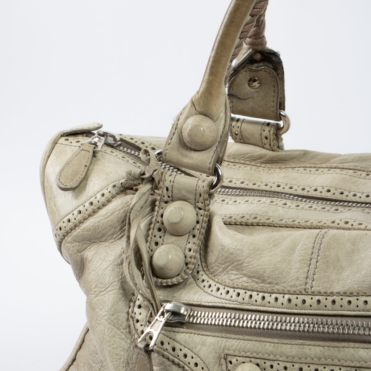 Shop the authentic Balenciaga Praline Arena Brogues Work Bag on Labellov.com.