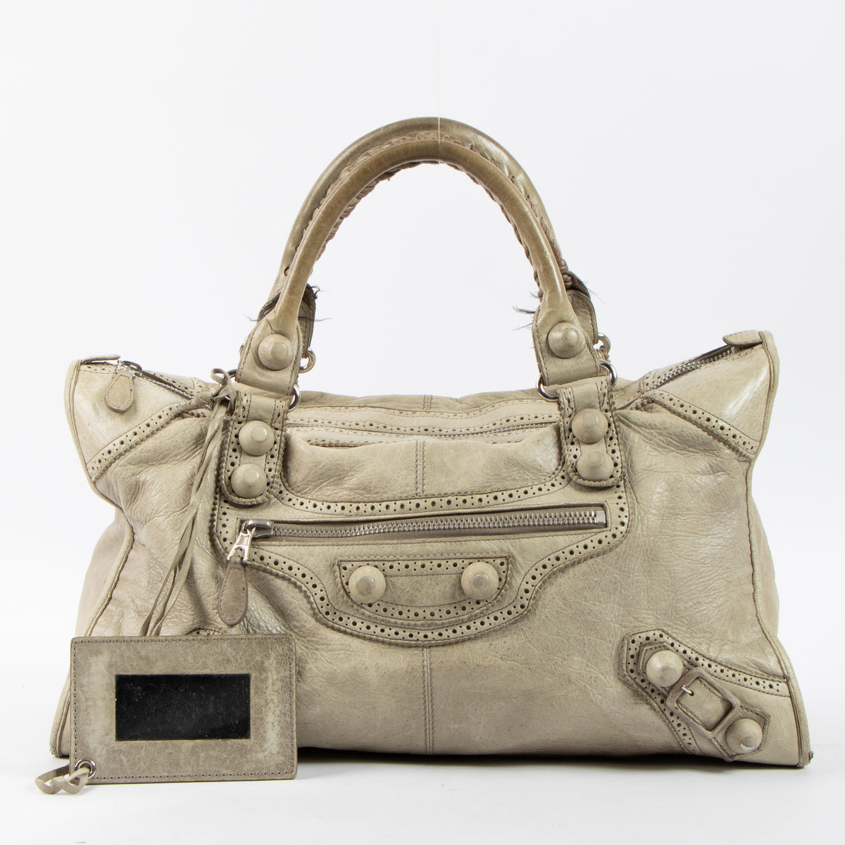 Shop the authentic Balenciaga Praline Arena Brogues Work Bag on Labellov.com.
