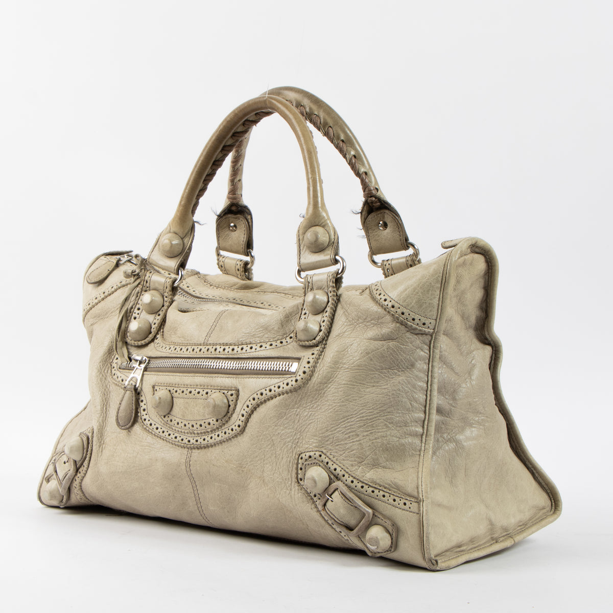 Shop the authentic Balenciaga Praline Arena Brogues Work Bag on Labellov.com.