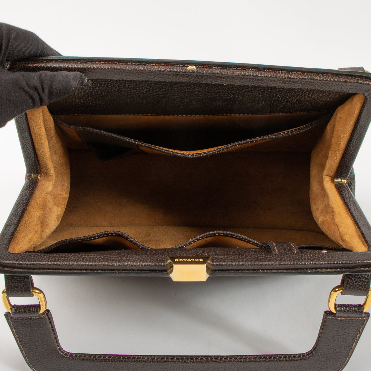 Shop the authentic Delvaux Brown Bloody Mary PM Bag on Labellov.com.
