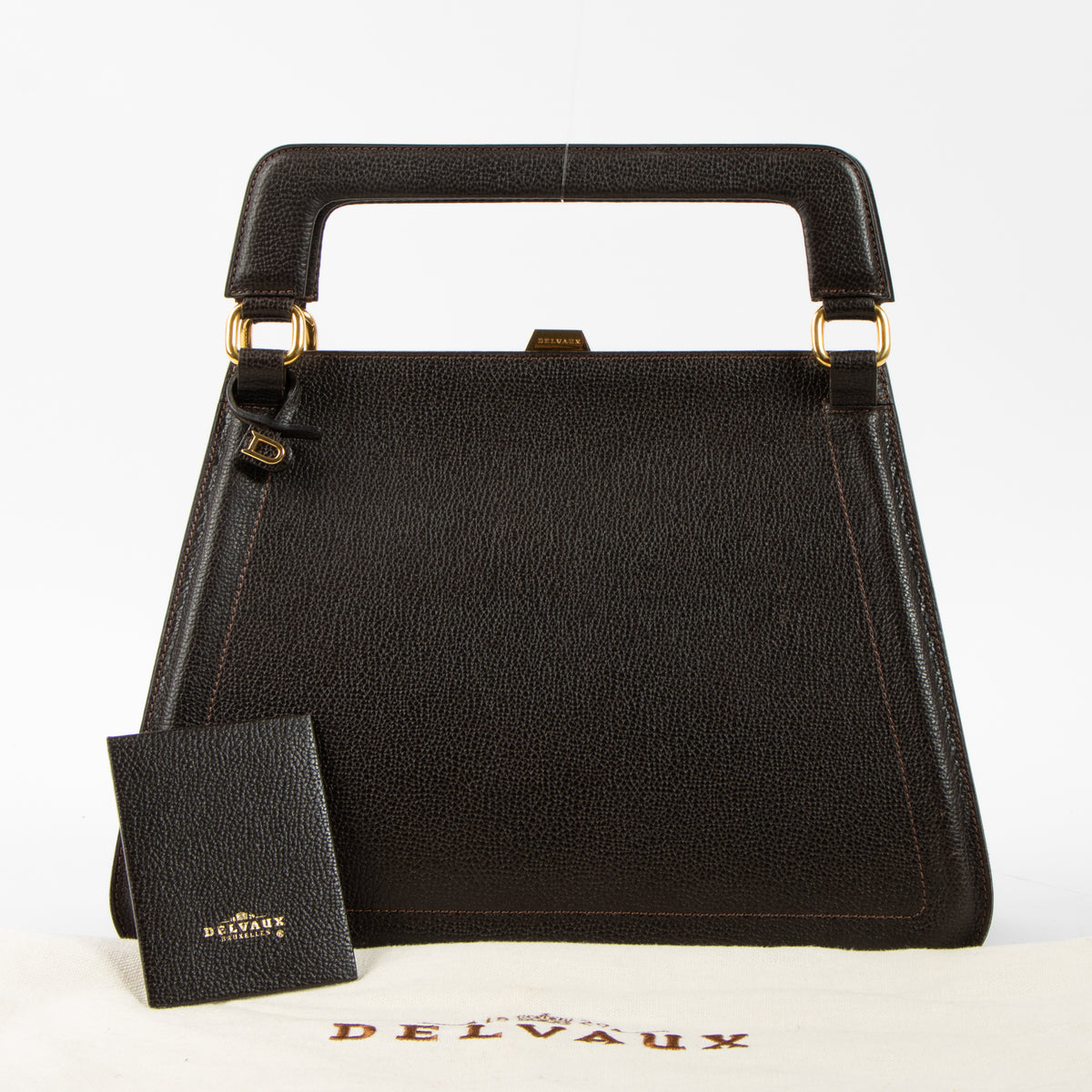 Shop the authentic Delvaux Brown Bloody Mary PM Bag on Labellov.com.
