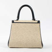 Shop the authentic Delvaux Vintage Blue/Beige Leather/Canvas Brillant PM on Labellov.com.