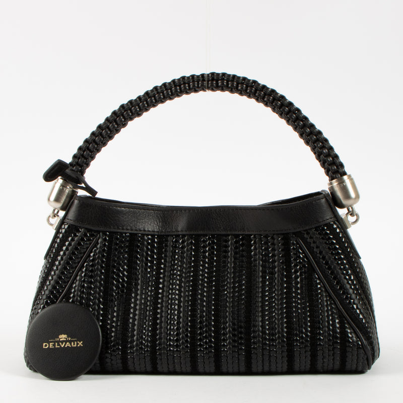 Shop this authentic Delvaux Black Toile de Cuir Gelato Bag Pre-Loved on Labellov.com