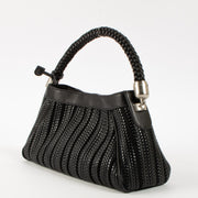 Shop this authentic Delvaux Black Toile de Cuir Gelato Bag Pre-Loved on Labellov.com